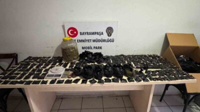 İstanbul’un Bayrampaşa ilçesinde, uyuşturucu madde imalatı ve sevkiyatında kullanıldığı tespit