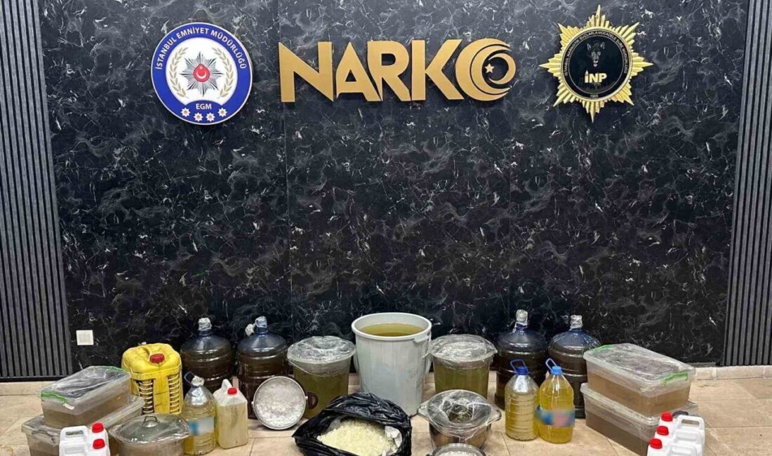 İstanbul Beşiktaş ilçesinde düzenlenen operasyonda, bir ev ile araçta yapılan