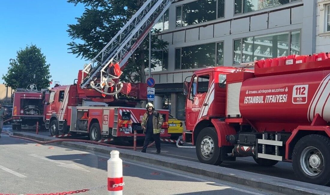 Beyoğlu ilçesinde bulunan 6 katlı bir binada meydana gelen yangın,