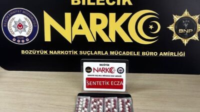 Bozüyük ilçesinde gerçekleştirilen operasyonda bir araç ve içinde bulunan 2