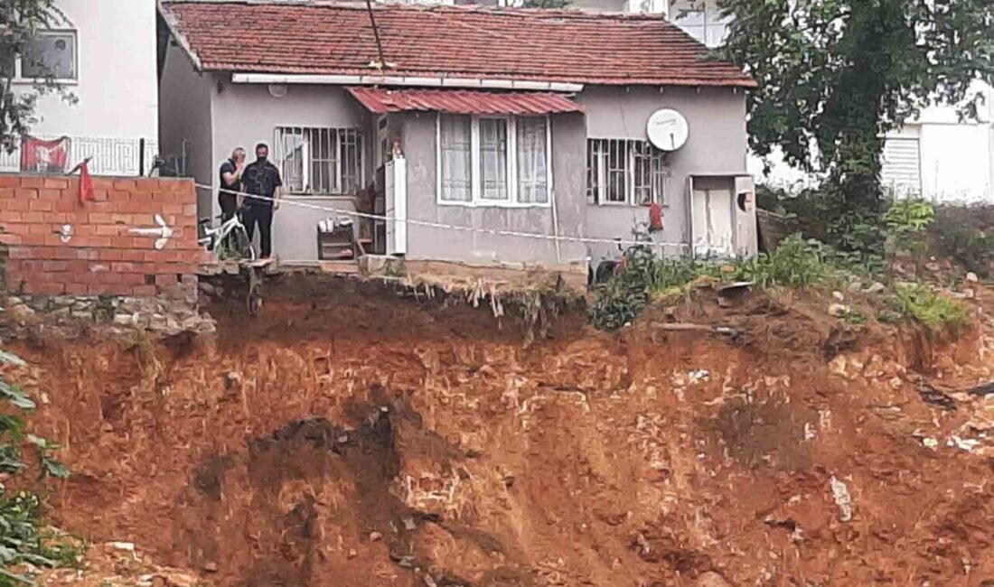 Bilecik’te bir inşaat alanında temel kazısı sırasında meydana gelen toprak