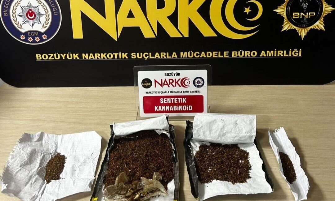 Bozüyük ilçesindeki operasyonda polis, bir ikamette yapılan aramada sentetik kannabinoid