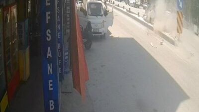Bilecik’te meydana gelen trafik kazasında otomobilin refüje çarparak devrilmesi sonucu