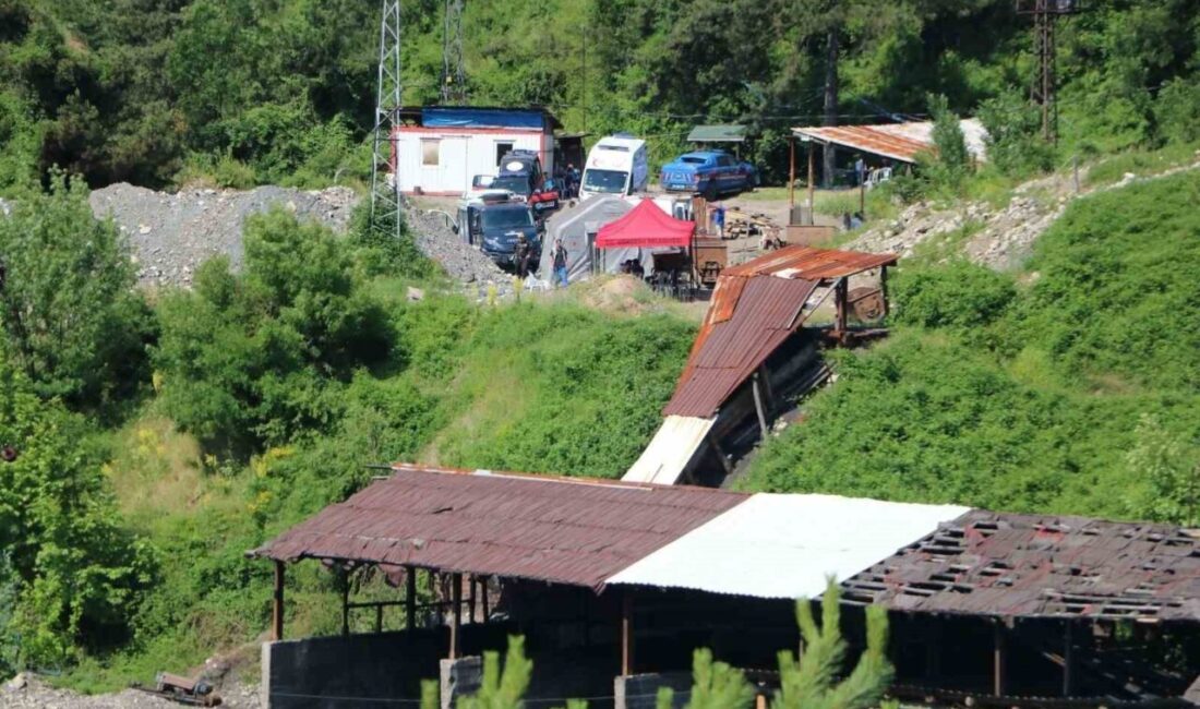 Bolu’nun Mengen ilçesinde, maden ocağında meydana gelen göçükte mahsur kalan
