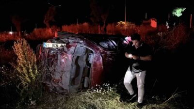 Bolu’da, D-100 karayolunda meydana gelen bir trafik kazasında, sürücüsünün kontrolünden