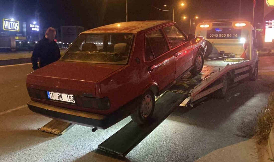 Bolu’da polis ekiplerinin “dur” ihtarına uymayarak kaçan sürücü, 2 kilometrelik