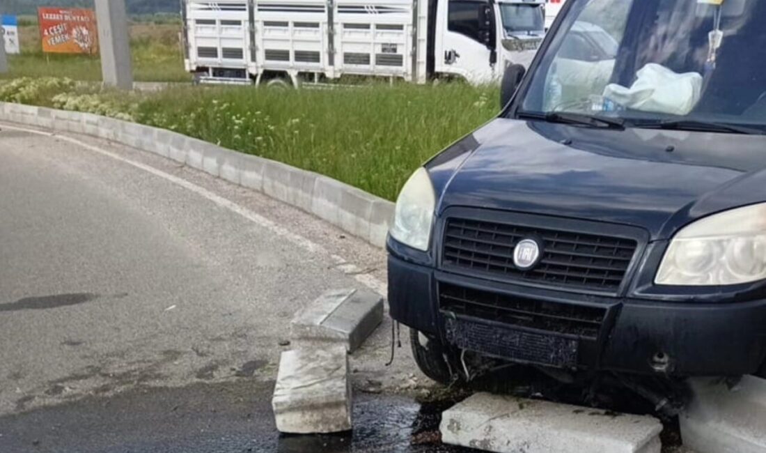 Bolu’da meydana gelen trafik kazasında, bir hafif ticari aracın sürücüsü
