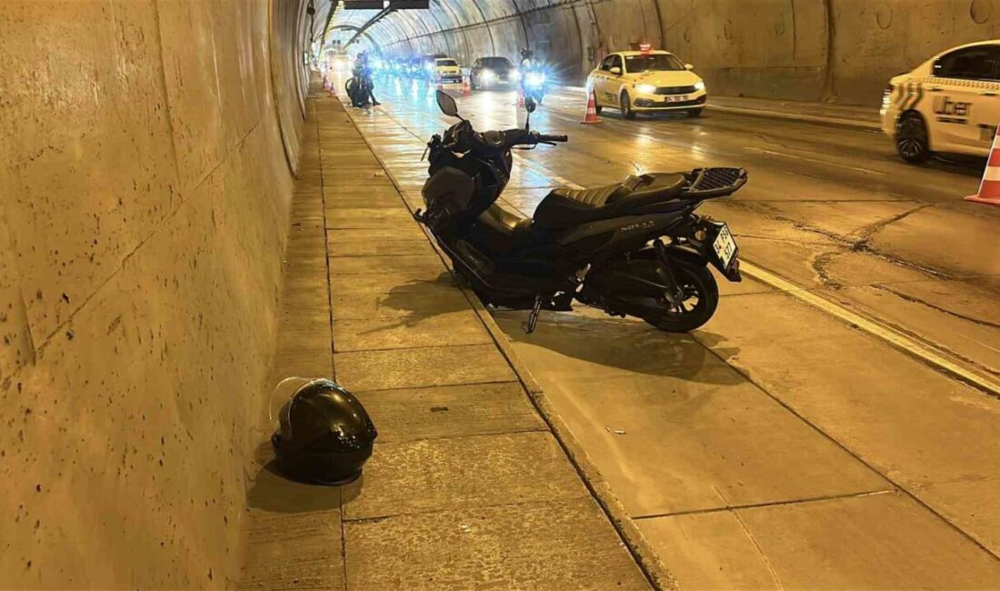İstanbul’da Bomonti-Dolmabahçe Tüneli’nde yağ dökülmesi sonucu meydana gelen kaza, beş