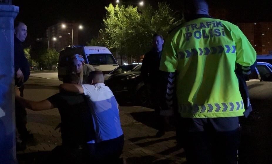 Kayseri’de polis ekipleri, alkollü olduğu belirlenen ve ‘dur’ ihtarına uymayarak