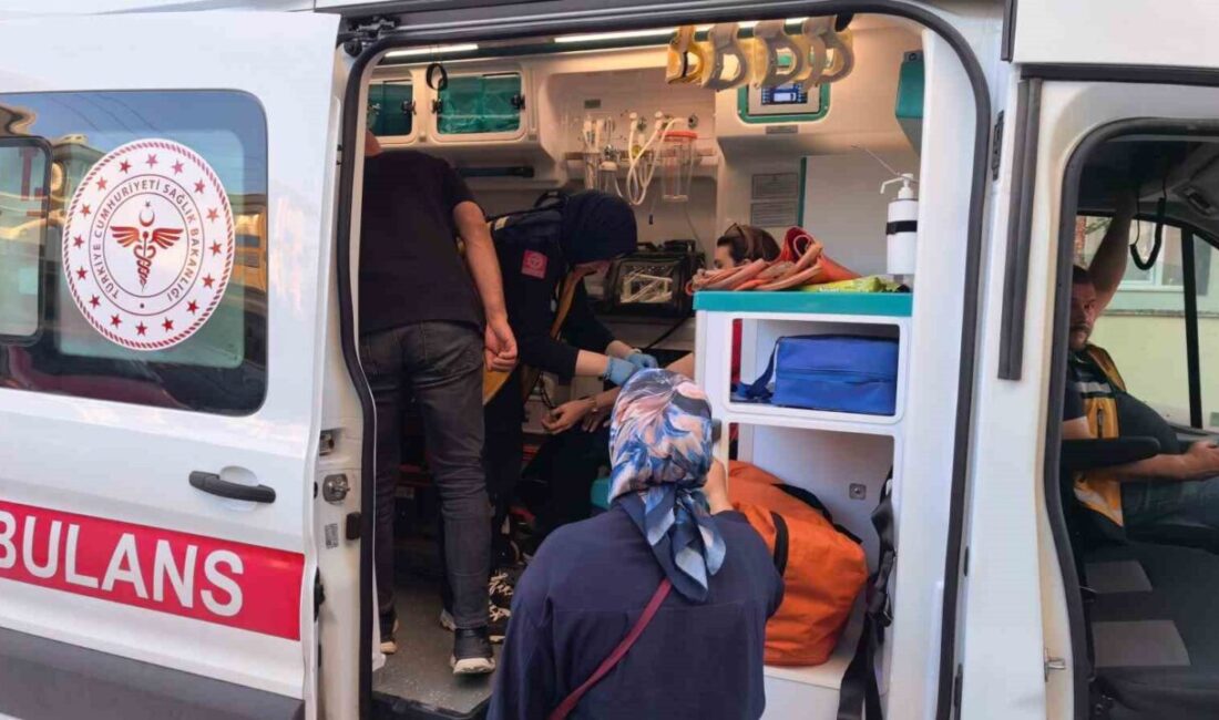 Bursa’nın İnegöl ilçesinde meydana gelen bir trafik kazasında otomobil ile