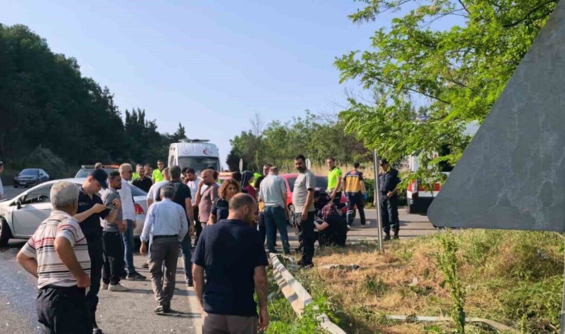 Bursa’nın Kestel ilçesinde meydana gelen trafik kazasında 6 kişi yaralandı.