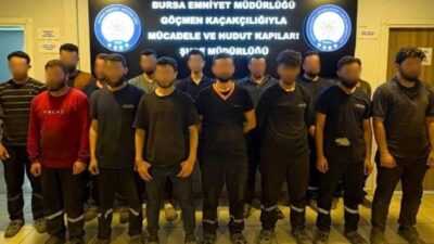 Bursa’da kaçak göçmen işçi çalıştırdığı tespit edilen iş yerlerine yönelik