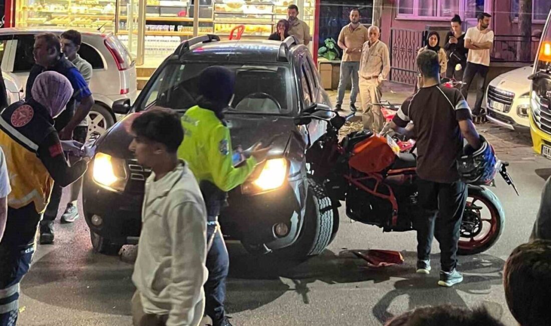 Bursa’nın İnegöl ilçesinde meydana gelen bir trafik kazasında, bir motosiklet
