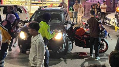 Bursa’nın İnegöl ilçesinde meydana gelen bir trafik kazasında, bir motosiklet