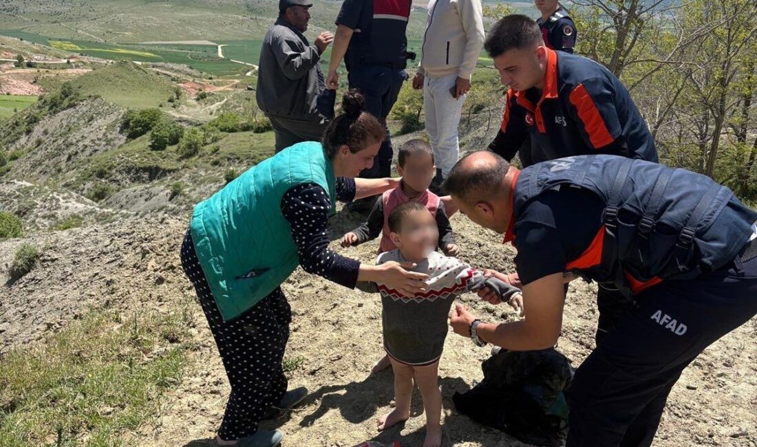 Çorum’da, Karahisar köyünde kaybolan iki küçük çocuk, AFAD ve jandarma