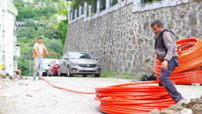 Samsun’un Canik Belediyesi, 20 bin hane için yürüttüğü fiber optik