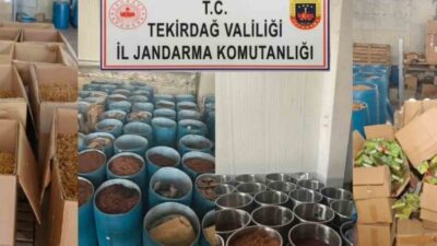 Çerkezköy ilçesinde Jandarma ekipleri tarafından gerçekleştirilen operasyonda, piyasa değeri 84