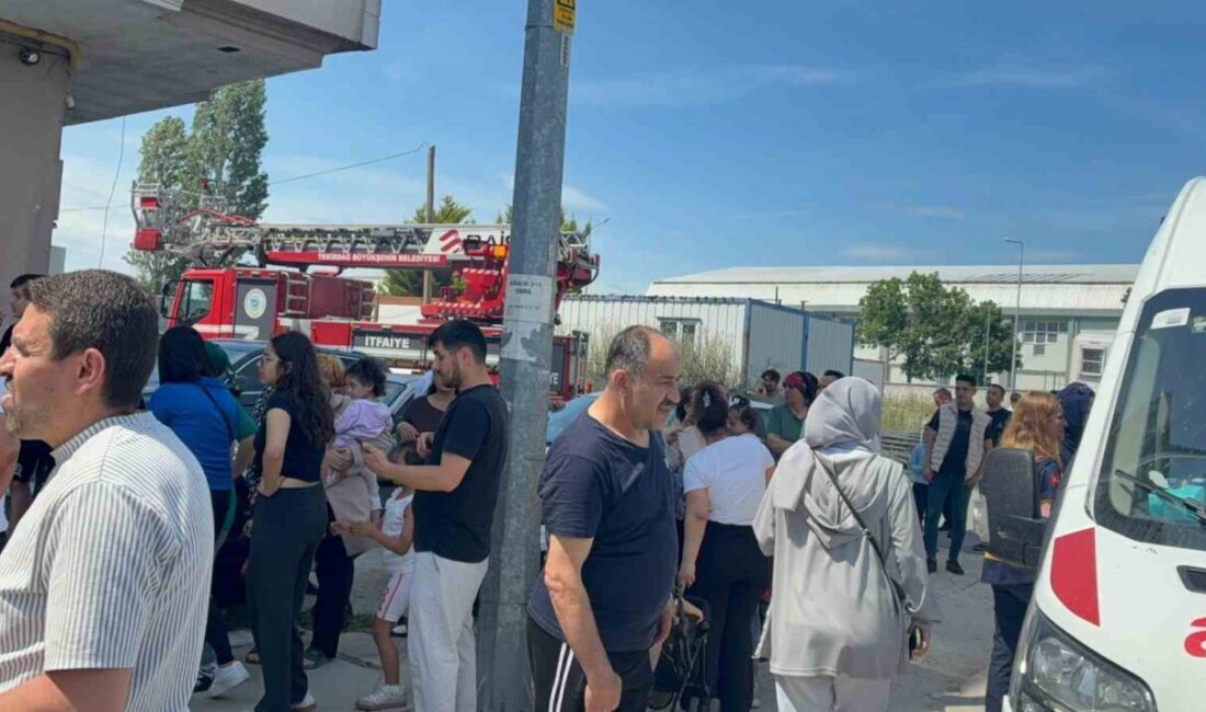 Çerkezköy ilçesinde bulunan bir apartman dairesinde meydana gelen yangın, korku