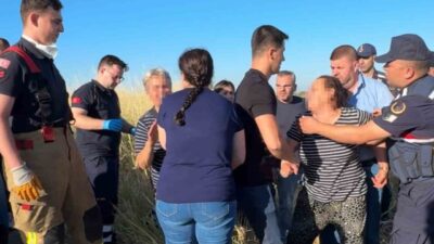 Edirne’de sulama kanalında hayatını kaybeden motosiklet sürücüsünün cenazesi başında çıkan