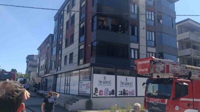 Tekirdağ’ın Kapaklı ilçesinde, 1 kişinin yaralandığı bir yangın, 2 çocuğun