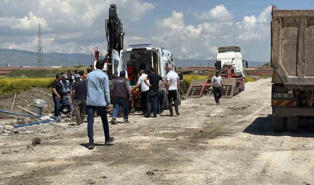 Çorum ilinde bir inşaat projesinin temel kazısı sırasında meydana gelen