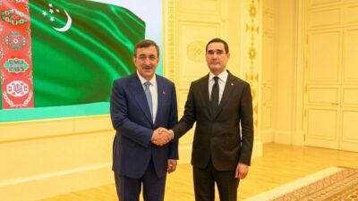 Türk Cumhurbaşkanı Cevdet Yılmaz ve Türkmenistan Bakanlar Kurulu Başkan Yardımcısı