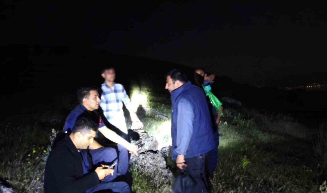 Elazığ’da, dağlık bir bölgede mahsur kalan baba ve oğlu, kurtarma