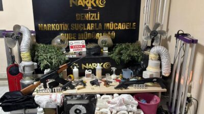 Denizli İl Emniyet Müdürlüğü ekipleri tarafından düzenlenen operasyonda, bir şüphelinin
