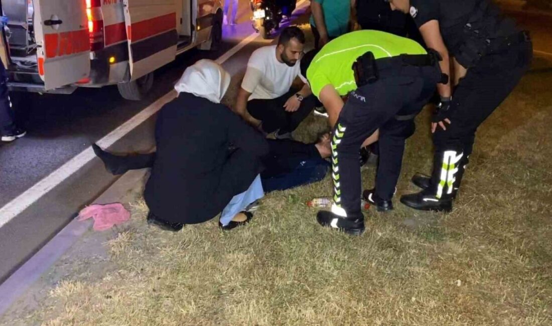Bursa’nın İnegöl ilçesinde meydana gelen bir kazada motosiklet devrilerek genç