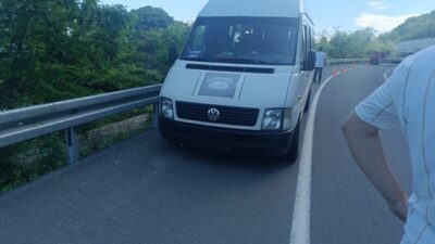 Ordu’nun Ulubey ilçesinde bir dolmuş şoförü, seyir halindeyken aniden kalp