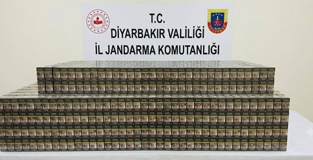 Diyarbakır’da gerçekleştirilen kaçakçılık operasyonları sonucunda 14 bin 988 paket kaçak