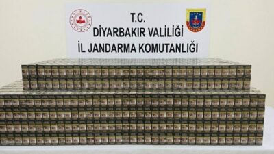 Diyarbakır’da gerçekleştirilen kaçakçılık operasyonları sonucunda 14 bin 988 paket kaçak
