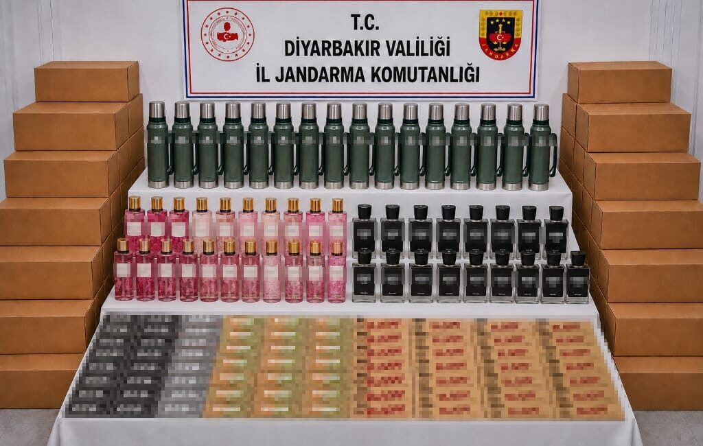Diyarbakır’da, Jandarma ekipleri tarafından düzenlenen kaçakçılık operasyonlarında önemli miktarda malzeme