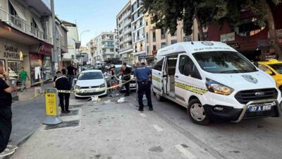 Serik ilçesinde bir pastaneden alınan doğum günü pastasını araca götürürken