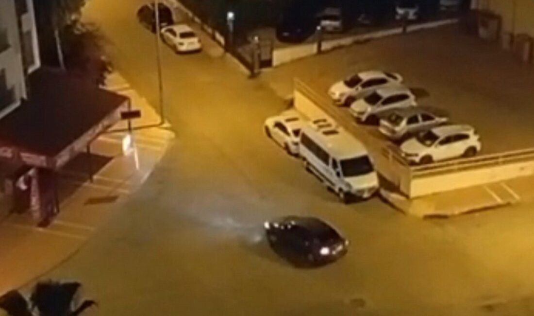 Mersin’de polis, trafik güvenliğini riske atan bir sürücüyü drift yaparken
