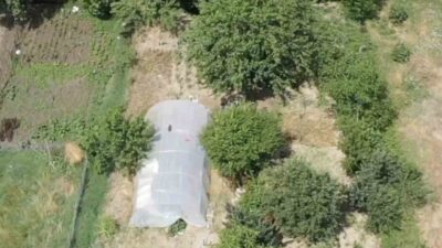 Sakarya ilinde narkotik ekiplerinin dron kullanarak gerçekleştirdiği operasyon sonucunda, seracılık