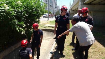 Antalya’da bir yaşlı karı-kocanın cadde üzerinde bulunan gider borusuna düştüğü