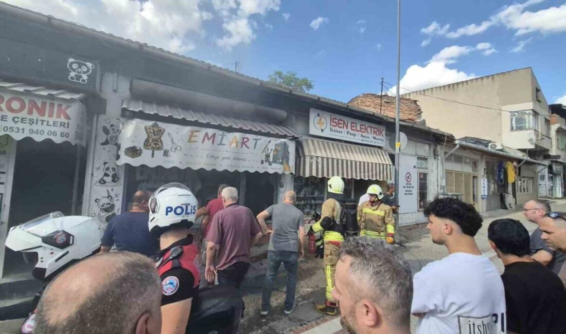 Edirne ilinde bulunan bir iş yerinde meydana gelen yangın, vatandaşların