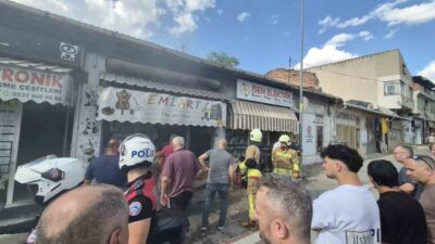 Edirne ilinde bulunan bir iş yerinde meydana gelen yangın, vatandaşların