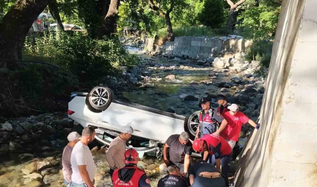 Balıkesir’in Edremit ilçesinde meydana gelen trafik kazasında bir sürücü aracıyla