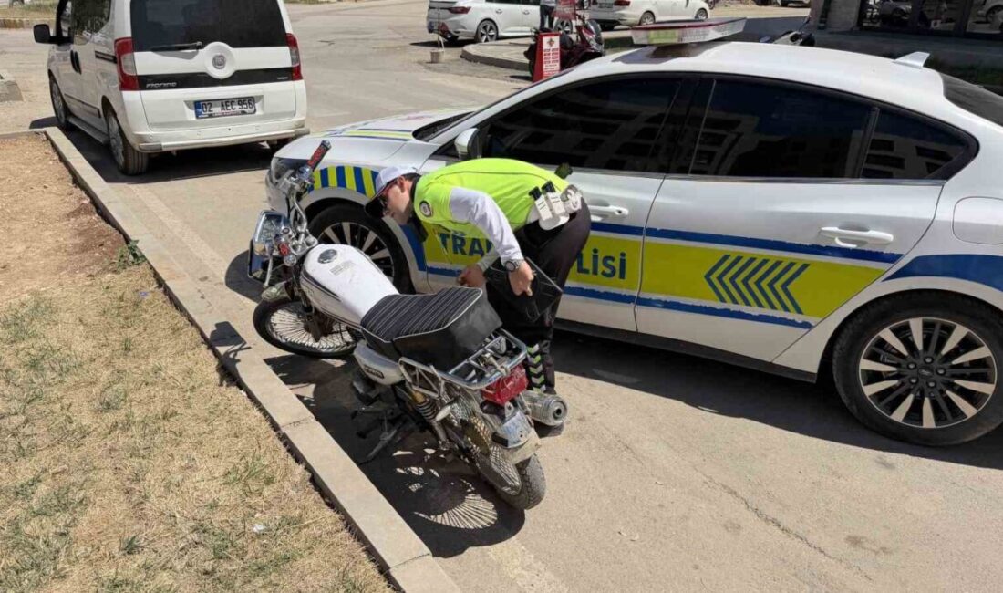 Adıyaman’da, 15 yaşındaki bir motosiklet sürücüsüne 130 bin TL ceza