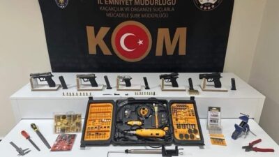 Elazığ’da gerçekleştirilen polis operasyonunda, 5 ruhsatsız tabanca ele geçirildi ve