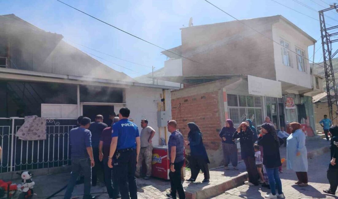 Keban ilçesinde, Fırat Mahallesi’nde bulunan bir müstakil evde meydana gelen