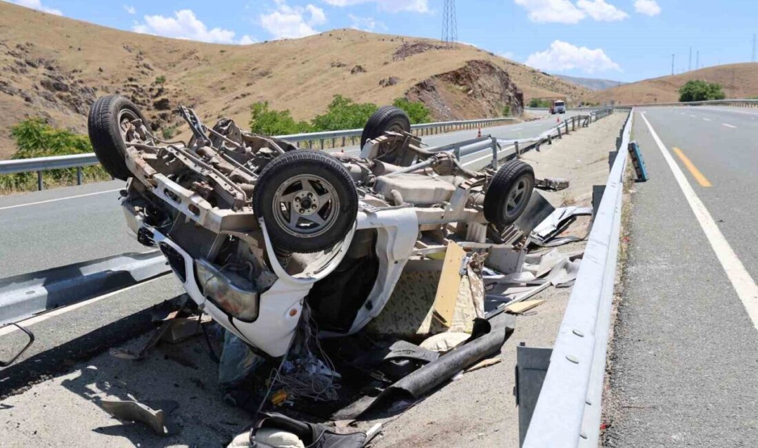 Elazığ’ın Kinederiç rampası mevkiinde meydana gelen trafik kazasında, kontrolü kaybeden