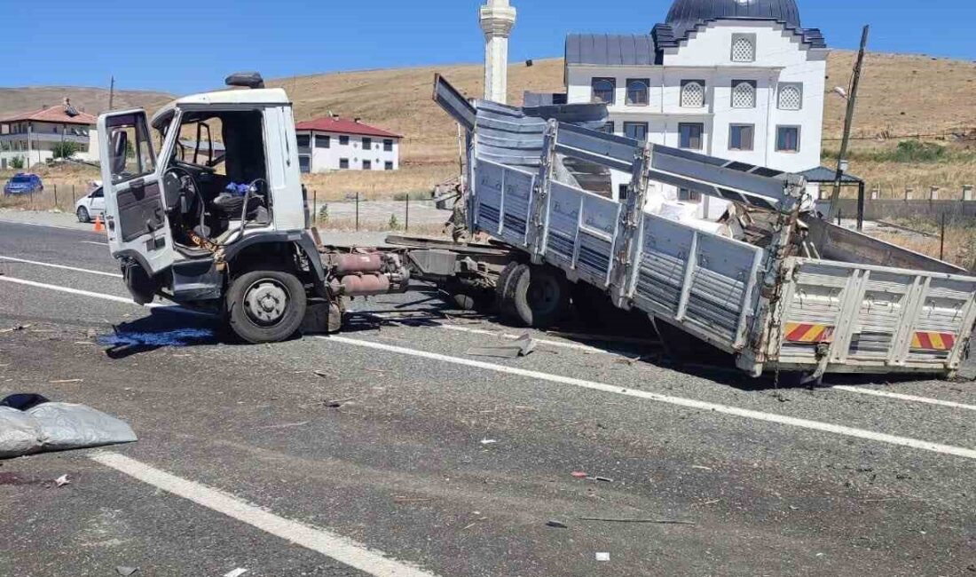 Elazığ’da meydana gelen trafik kazasında, iki kamyonun çarpışması sonucu bir