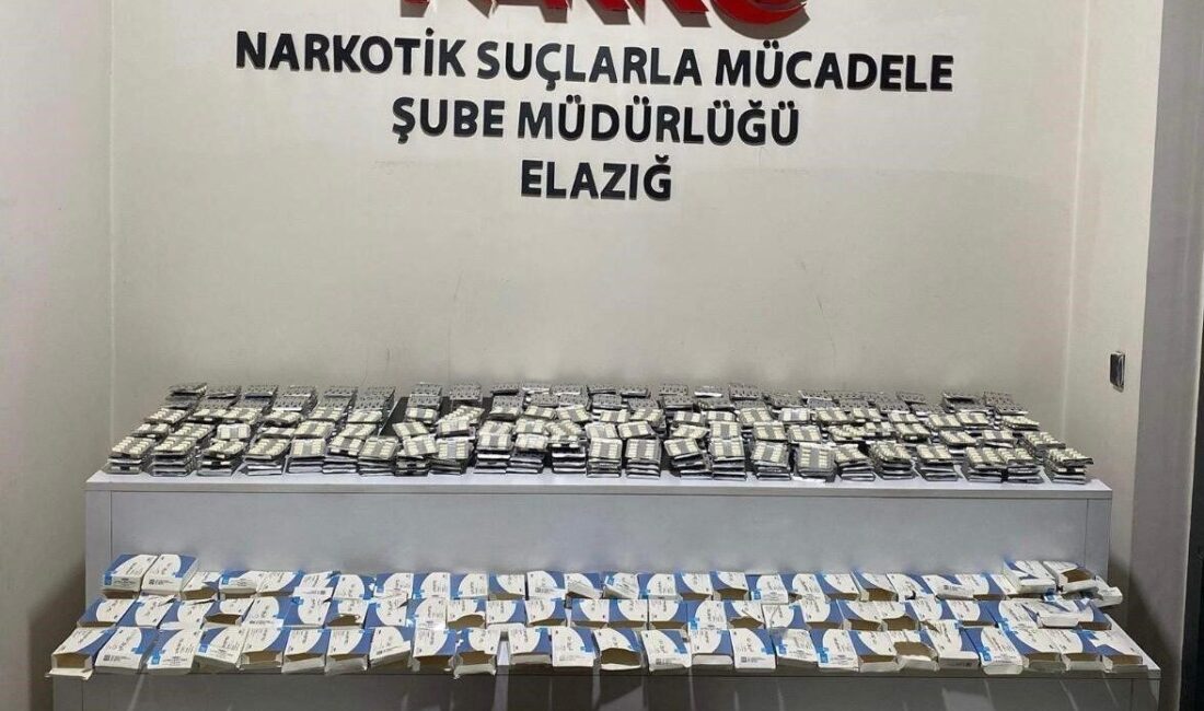Elazığ ilinde polis ekipleri tarafından gerçekleştirilen operasyonda 10 bin 352
