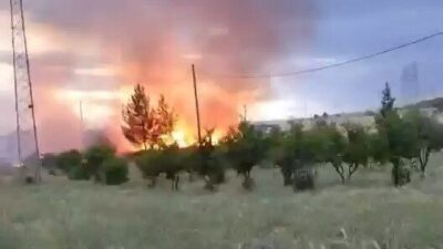 Kahta ilçesine bağlı Çukurtaş Köyü’nde, iddiaya göre bir elektrik direğinden