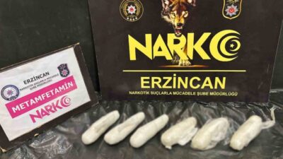 Erzincan’da Narkotik Suçlarla Mücadele ekipleri tarafından gerçekleştirilen operasyonda 565,37 gram