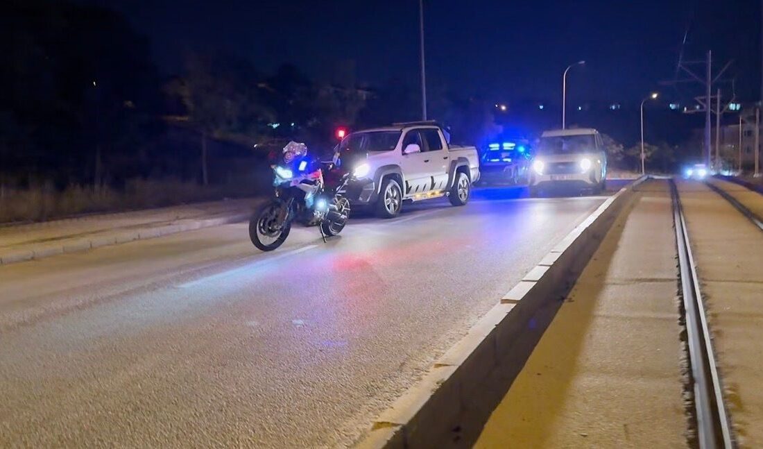 Eskişehir’de polis tarafından durdurulan bir aracı kullanan sürücünün alkollü olduğu