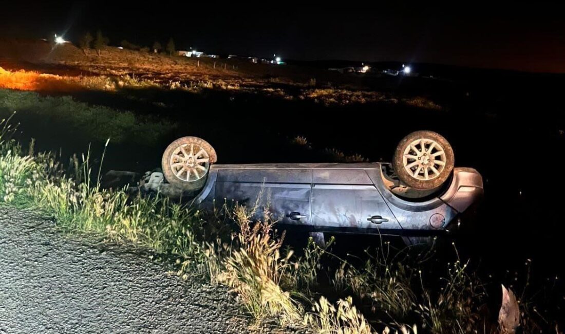 Eskişehir’in Günyüzü ilçesinde gece meydana gelen bir trafik kazasında aracın